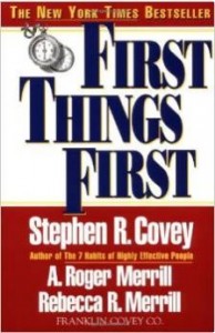 First thing first cover